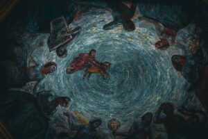 Ceiling mural within Wawel castle